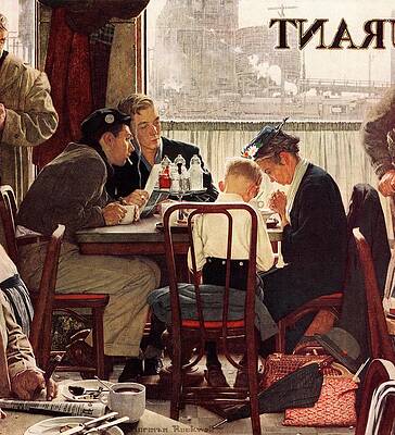 Saying Grace by Norman Rockwell