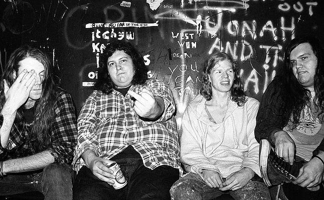 Grunge Band in Graffiti Room Wall Art