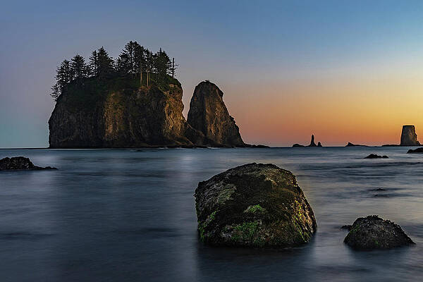 Sky Photograph - Sea Stacks At La Push by Ed Clark