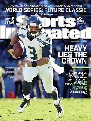 Football Star on Sports Cover Photograph