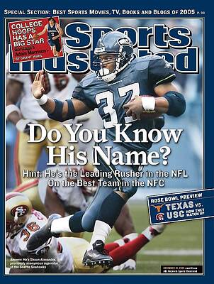 Seattle Seahawks Running Back in Action Photograph