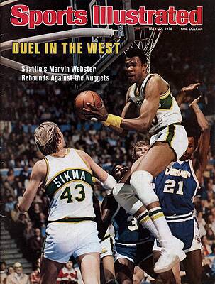 Marvin Webster in Basketball Showdown Photograph