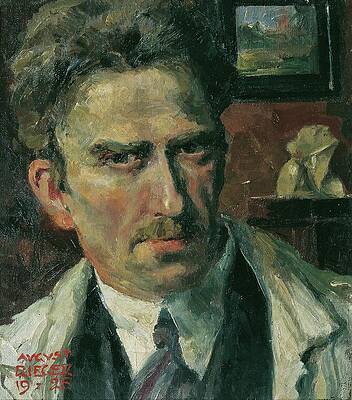 Gaze Painting - Selbstbildnis by August Rieger