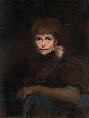 Gaze Painting - Selbstportrat Der Kunstlerin by Ilka Freiin Von Fabrice