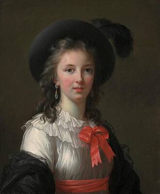 Gaze Painting - Self-portrait by Elisabeth Louise Vigee Le Brun