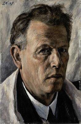 Gaze Painting - Self-portrait by Jakob Nussbaum