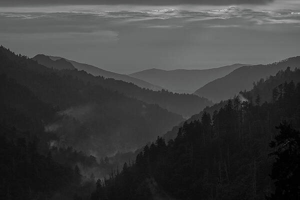 Tennessee Wall Art featuring the photograph Shades Of Smoky Mountains by Douglas Wielfaert