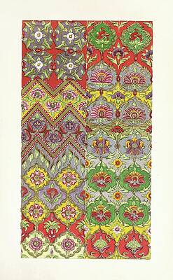 John Charles Robinson Painting - Sheet Of Persian Designs For Textile Fabrics by John Charles Robinson