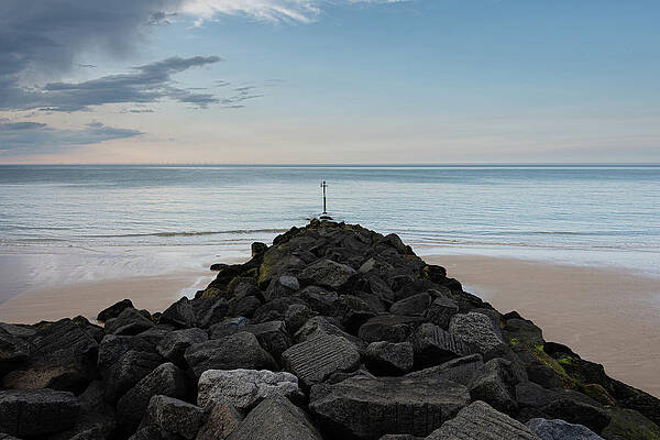 Sky Photograph - Sheringham Rocks by Scott Lyons