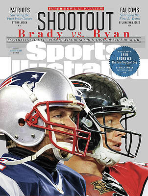Super Bowl Showdown Brady vs Ryan Photograph