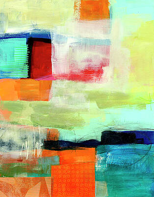 Colorful Geometric Composition Wall Art