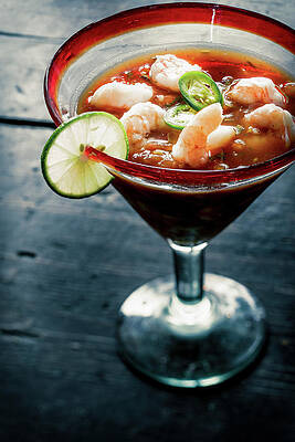 Travel Digital Art - Shrimp Cocktail, Cabo San Lucas, Mexico by Giovanni Simeone