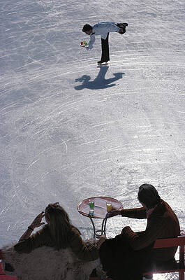 Figure Skater on Ice Rink Wall Art