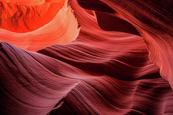 Desert Wall Art featuring the photograph Slot Canyon Waves 2 by Dawn Richards