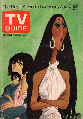 Music Drawing - Sonny And Cher by Al Hirschfeld