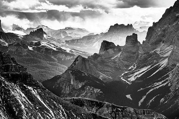 Impressive Wall Art featuring the digital art South Tyrol, Dolomiti Di Sesto, Italy by Olimpio Fantuz