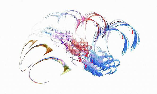 Wall Art featuring the digital art Spacecraft Dark Blue by Don Northup