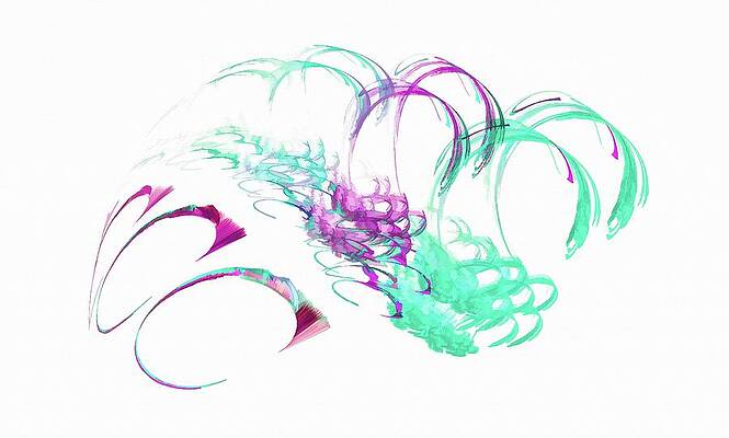 Wall Art featuring the digital art Spacecraft Green by Don Northup