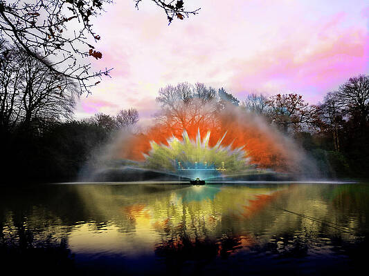 Sky Photograph - Spewing Colour by Scott Lyons