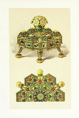 John Charles Robinson Painting - Spice-box In Silver Gilt, Enriched With Translucent Enamels by John Charles Robinson