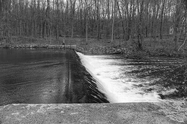 Wall Art featuring the photograph Spillway At Waterloo Village by Christopher Lotito