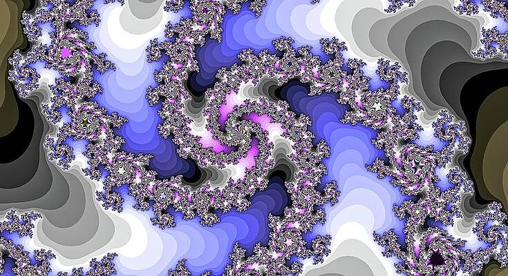 Textured Wall Art featuring the digital art Spiral Mania Abstract by Don Northup