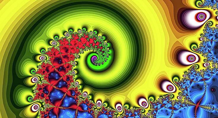 Textured Wall Art featuring the digital art Spiral Motion Yellow by Don Northup