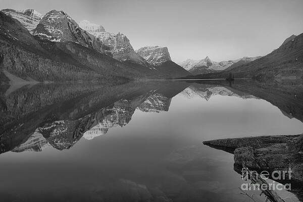 Wall Art featuring the photograph Spring 2019 St Mary Sunrise Reflections Black And White by Adam Jewell