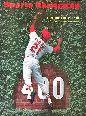 Curt Flood's Iconic Baseball Leap Photograph