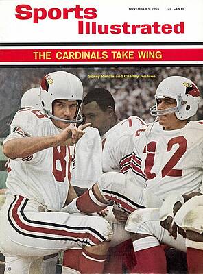 Sonny Randle and Charley Johnson on Sports Illustrated Photograph