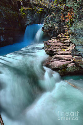 Wall Art featuring the photograph St. Mary Falls Sping Portrait by Adam Jewell