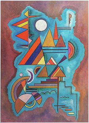 Colorful Geometric Abstract Composition Wall Art