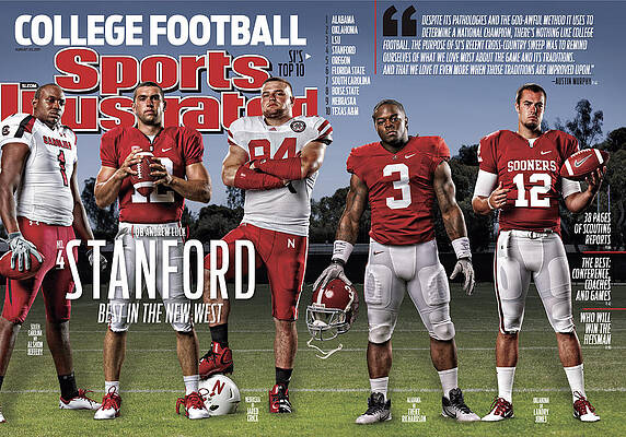 College Football Magazine Cover Wall Art