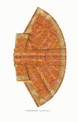 Fedor Grigoryevich Solntsev Painting - Stanovoi Kaftan by Fedor Grigoryevich Solntsev