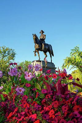 U S Wall Art featuring the digital art Statue, Public Garden, Boston, Ma by Lumiere