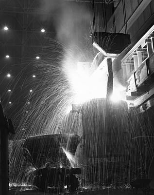 Wall Art featuring the photograph Steel Furnace by Charles Hewitt