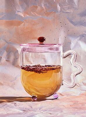 Wall Art featuring the digital art Steeping Tea Leaves by Emma Fishman