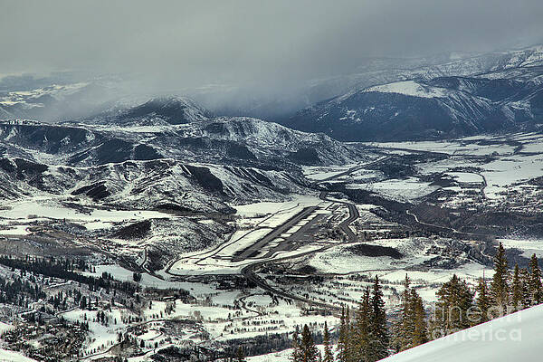 Wilderness Wall Art featuring the photograph Storm Clouds OVer Aspen Airport by Adam Jewell