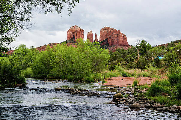 Arizona Photograph - Stormy Day At Oak Creek by Douglas Wielfaert