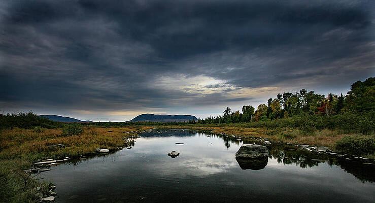 Reflection Wall Art featuring the photograph Stormy Day In Maine by Kevin Schwalbe