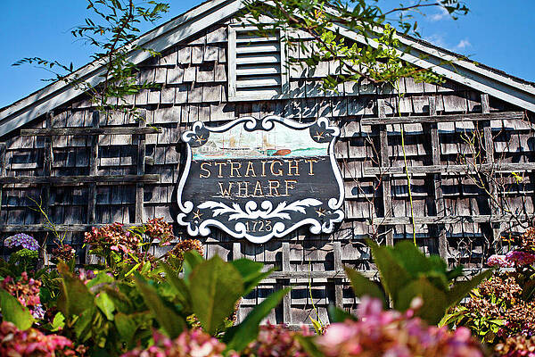 Ma Wall Art featuring the digital art Straight Wharf, Nantucket, Ma by Claudia Uripos
