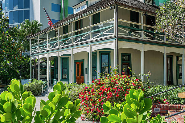 North America Wall Art featuring the digital art Stranahan Historical House by Laura Zeid