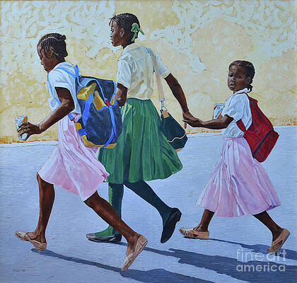 Wall Art featuring the painting Street Crossing by Nicole Minnis