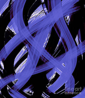 Wall Art featuring the digital art Strokes In The Night by Onedayoneimage Photography