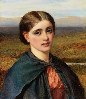 Gaze Painting - Study Of An Irish Head by Charles Sillem Lidderdale