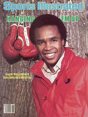 Sugar Ray Leonard's Retirement Announcement Photograph