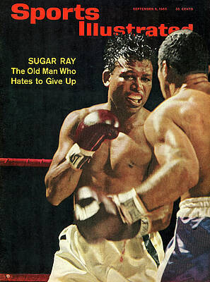 Sugar Ray Robinson Boxing Match Photograph