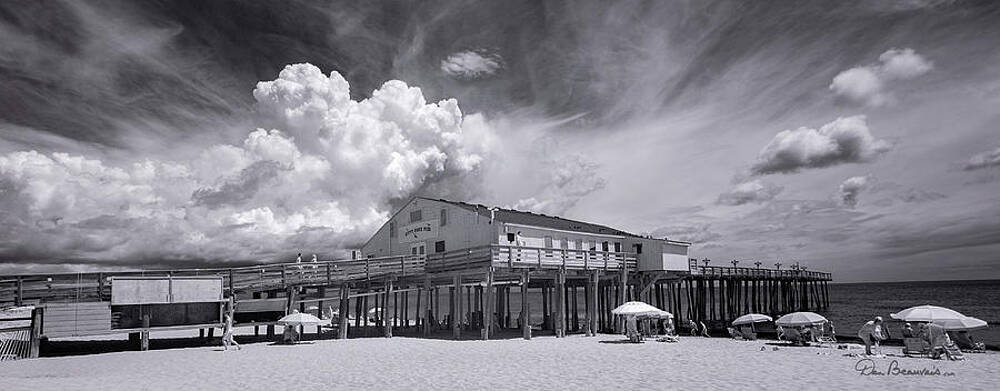 Obx Photograph - Summer Cloud Beyond Kitty Hawk Pier 7813 by Dan Beauvais