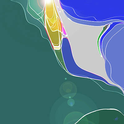 Summer Digital Art - Summer's End by Gina Harrison