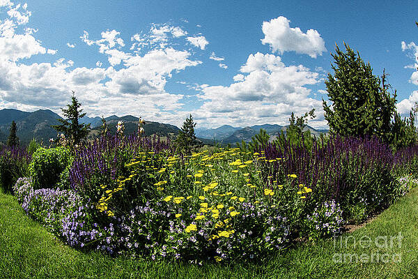 Photograph - Sun Mountain Lodge Gardens And Mountain Views Photography By Omaste Witkowski by Omaste Witkowski